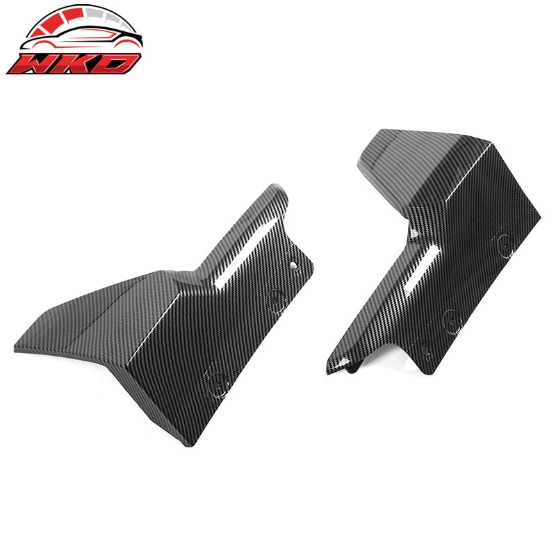 Fits 19-26 BMW G05 X5 M Sport MP Style 2PC Rear Bumper Aprons Carbon Fiber Print