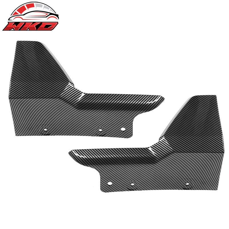 Fits 19-26 BMW G05 X5 M Sport MP Style 2PC Rear Bumper Aprons Carbon Fiber Print
