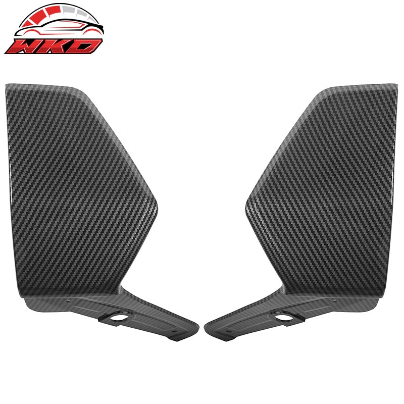 Fits 19-23 BMW G05 X5 M Sport MP Style 2PC Front Bumper Apron Carbon Fiber Print