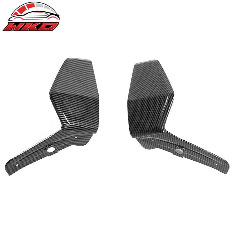 Fits 19-23 BMW G05 X5 M Sport MP Style 2PC Front Bumper Apron Carbon Fiber Print