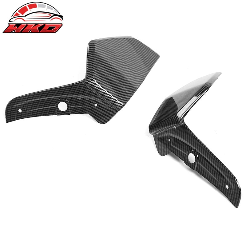 Fits 19-23 BMW G05 X5 M Sport MP Style 2PC Front Bumper Apron Carbon Fiber Print