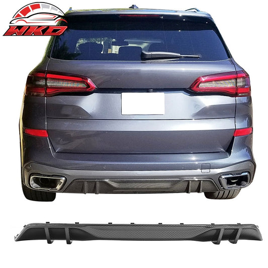 Wholesale  19-26 BMW G05 X5 M Sport MP Style Rear Bumper Diffuser PP Carbon Fiber Print