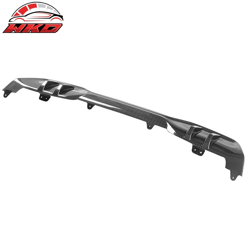Fit 19-26 BMW G05 X5 M Sport MP Style Rear Bumper Diffuser PP Carbon Fiber Print