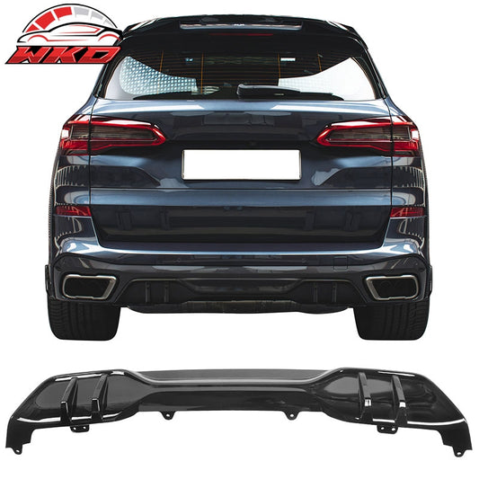 Wholesale 19-26 BMW G05 X5 M Sport Rear Bumper Lip Diffuser PP MP Style Gloss Black