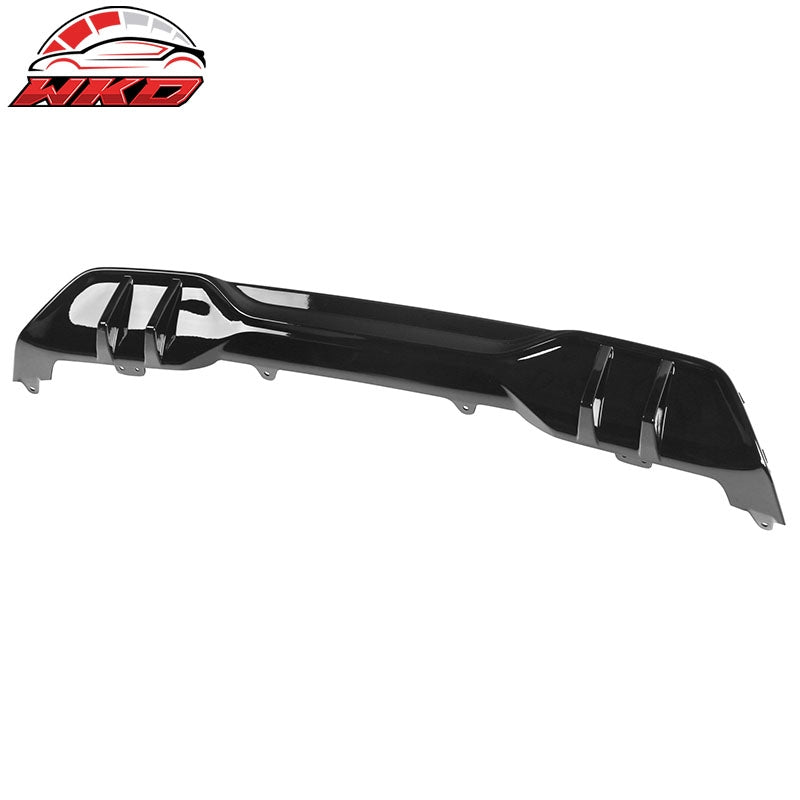 Fits 19-26 BMW G05 X5 M Sport Rear Bumper Lip Diffuser PP MP Style Gloss Black