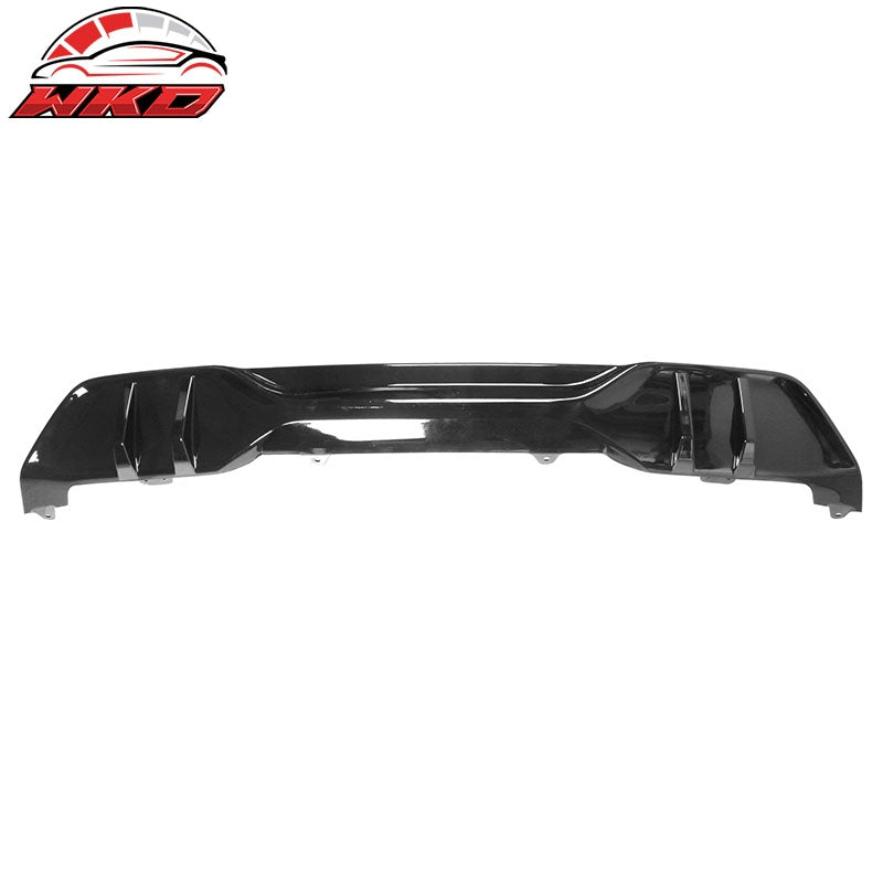 Fits 19-26 BMW G05 X5 M Sport Rear Bumper Lip Diffuser PP MP Style Gloss Black