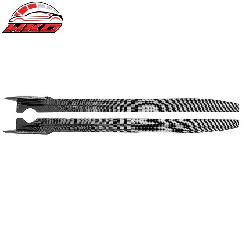 Fits 19-26 BMW G05 X5 M Sport PP Side Skirts Extension Panel Carbon Fiber Print