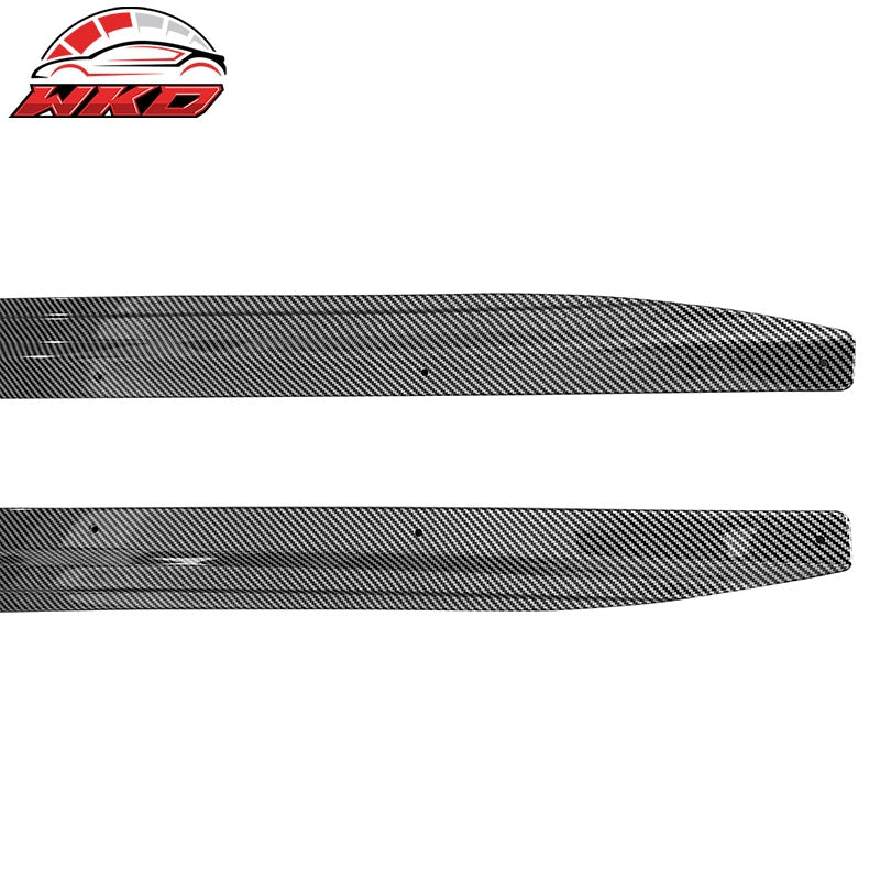 Fits 19-26 BMW G05 X5 M Sport PP Side Skirts Extension Panel Carbon Fiber Print