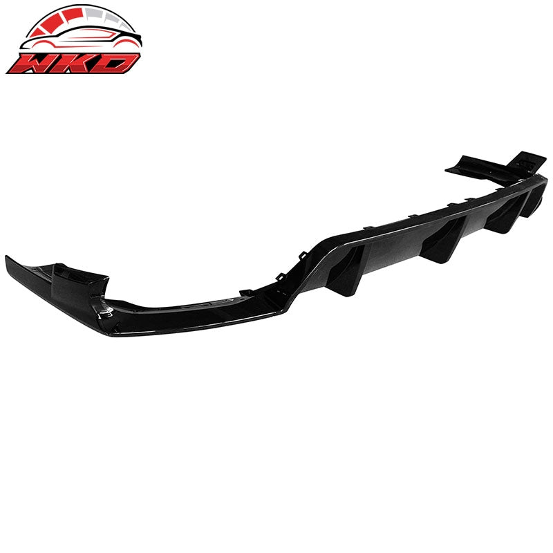 Fits 20-26 BMW G06 X6 M Sport IKON Style Gloss Black Rear Diffuser PP 3PCS