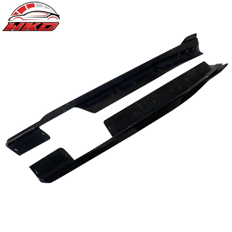 Fits 20-26 BMW G06 X6 M Sport Side Skirts IKON Style Gloss Black PP Rocker Panel