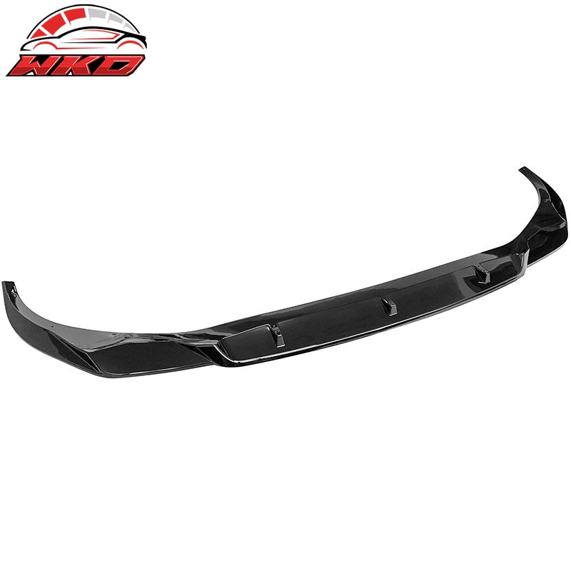 Fits 20-22 BMW G12 7-Series IKON Style Front Bumper Lip Spoiler Gloss Black PP