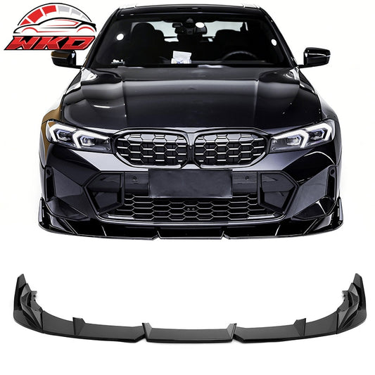 Wholesale 23-26 BMW G20 3-Series IKON Style Front Bumper Lip Spoiler Gloss Black 3PCS - Wikond Auto