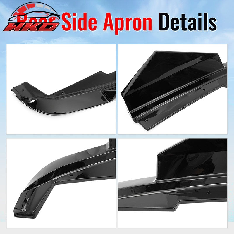 Wholesale 23-26 BMW G20 3-Series IKON Style Rear Bumper Side Corner Apron Gloss Black - Wikond Auto