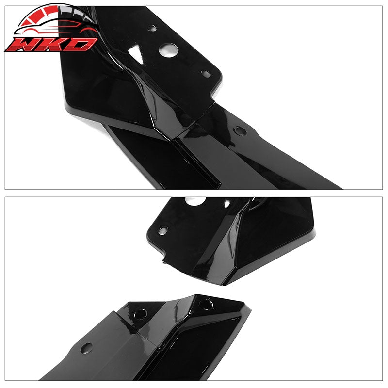 Fits 23-26 BMW G20 3 Series M Sport M340i IKON Front Bumper Lip Gloss Black - PP