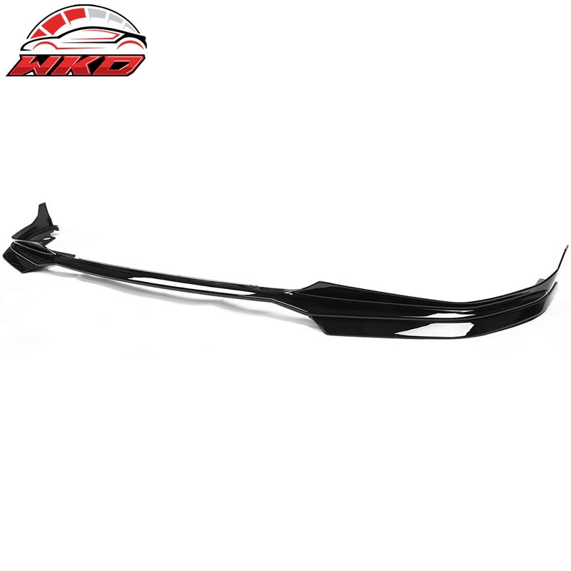 Fits 19-22 BMW G20 3 Series M-Tech M Sport Front Bumper Lip Gloss Black - PP
