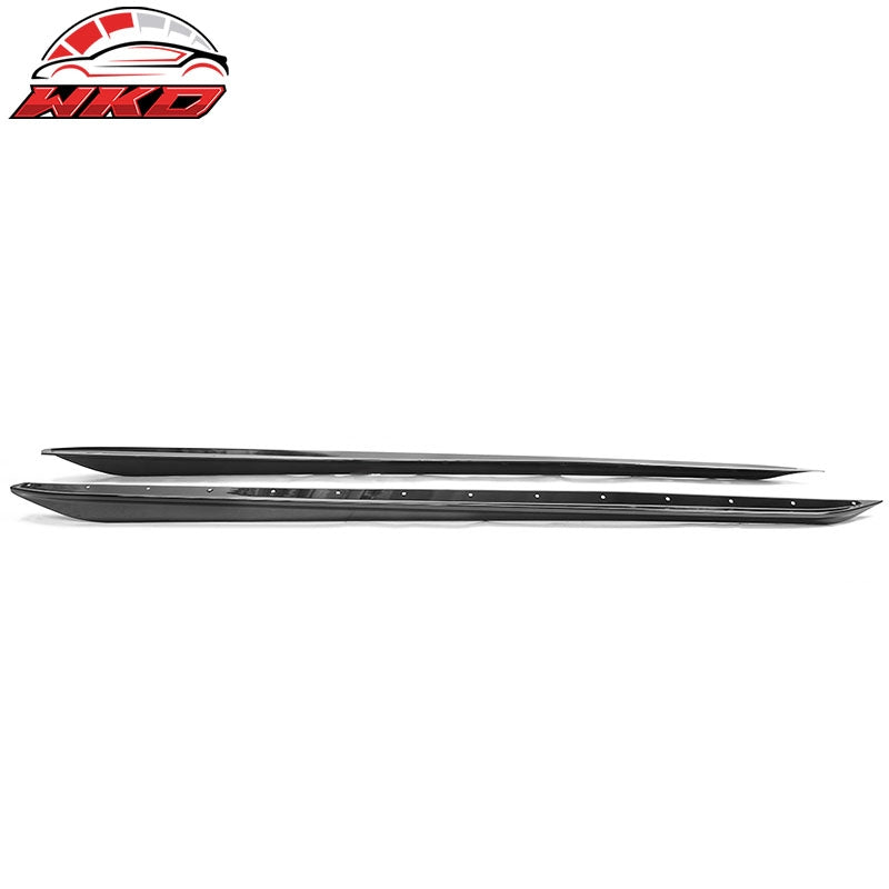 Fits 19-26 BMW G20 M Sport Bumper M-Performance Side Skirt Gloss Black 2PC - ABS