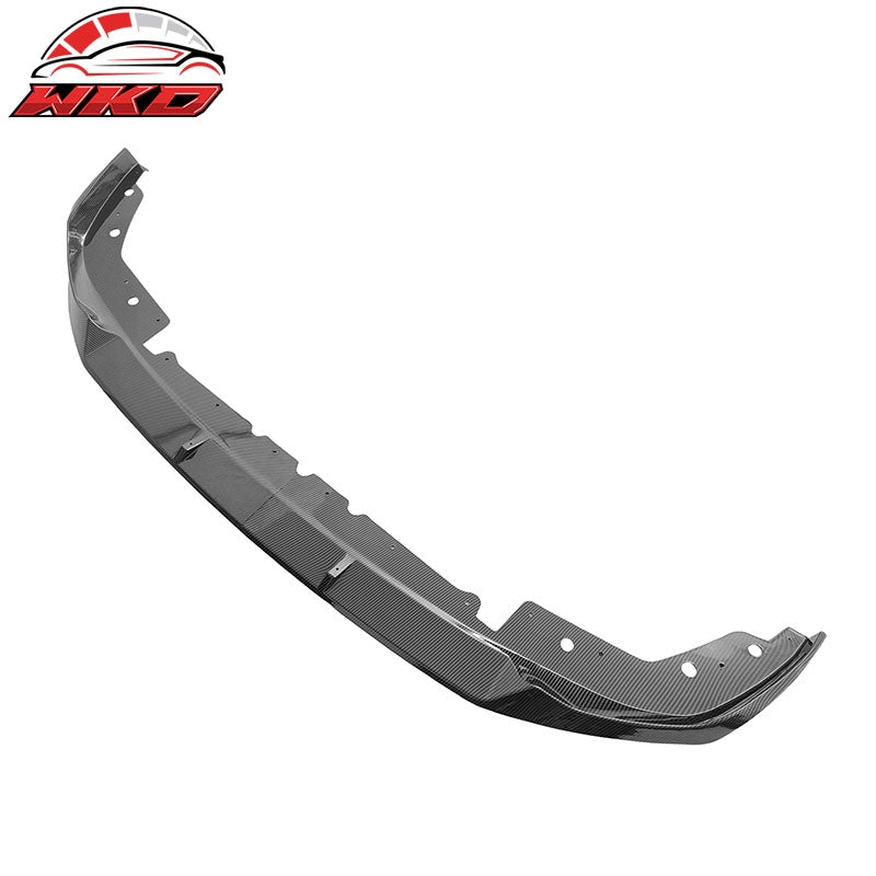 Fits 23-26 BMW G20 M340i M Performance 2PC Front Bumper Lip Carbon Fiber Print