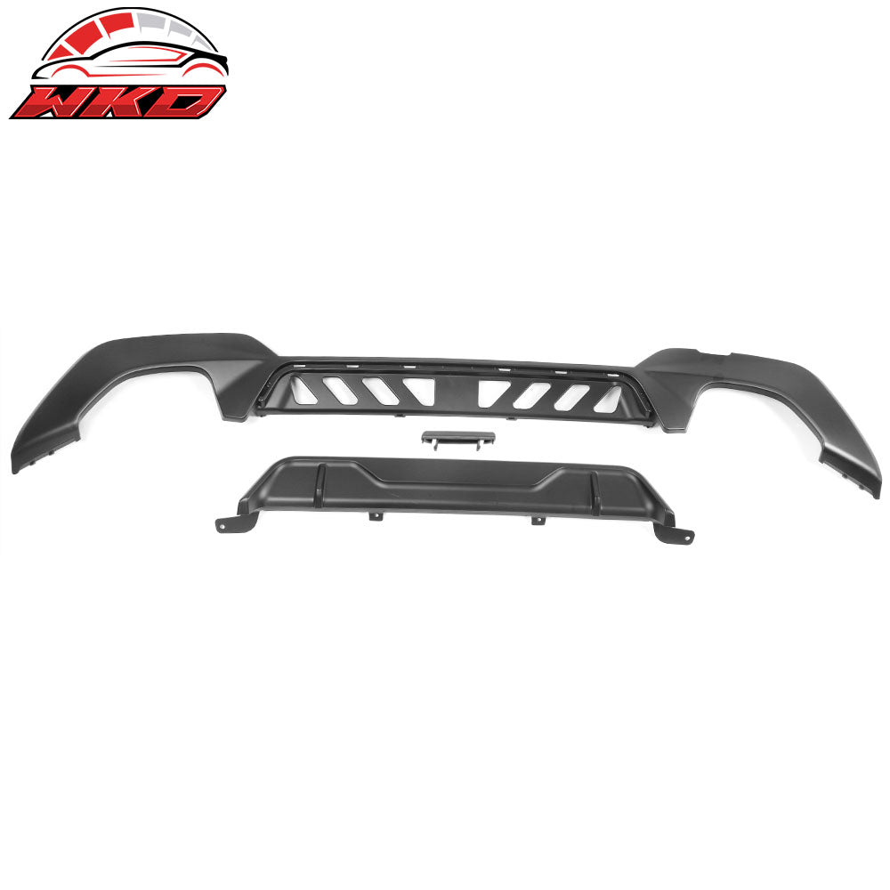 Fits 19-22 BMW G20 3 Serie 330i M Sport Rear Bumper Lip Diffuser PP Matte Black