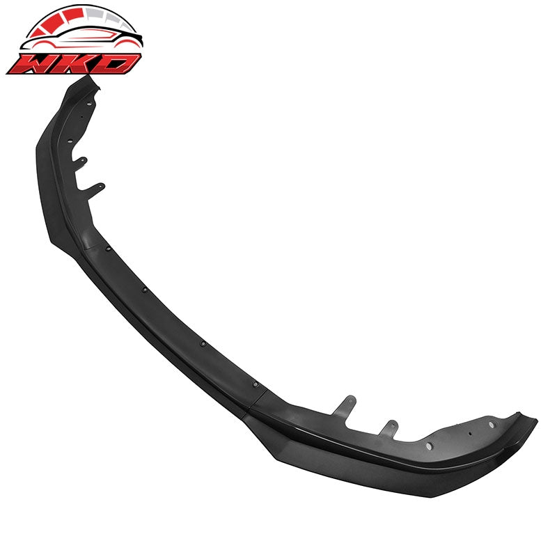 Fits 21-27 BMW G22 G23 4-Series Matte Black Front Bumper Lip Spoiler Chin PP 3PC