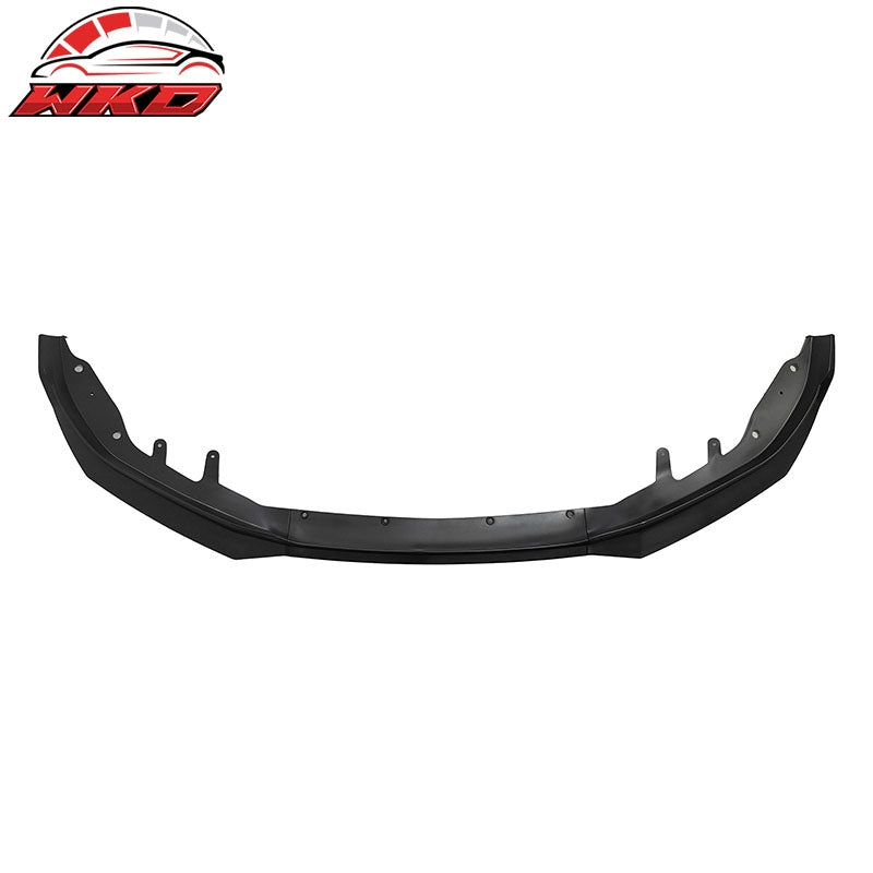 Fits 21-27 BMW G22 G23 4-Series Matte Black Front Bumper Lip Spoiler Chin PP 3PC