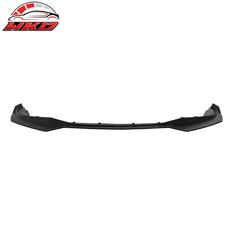 Fits 21-27 BMW G22 G23 4-Series Matte Black Front Bumper Lip Spoiler Chin PP 3PC