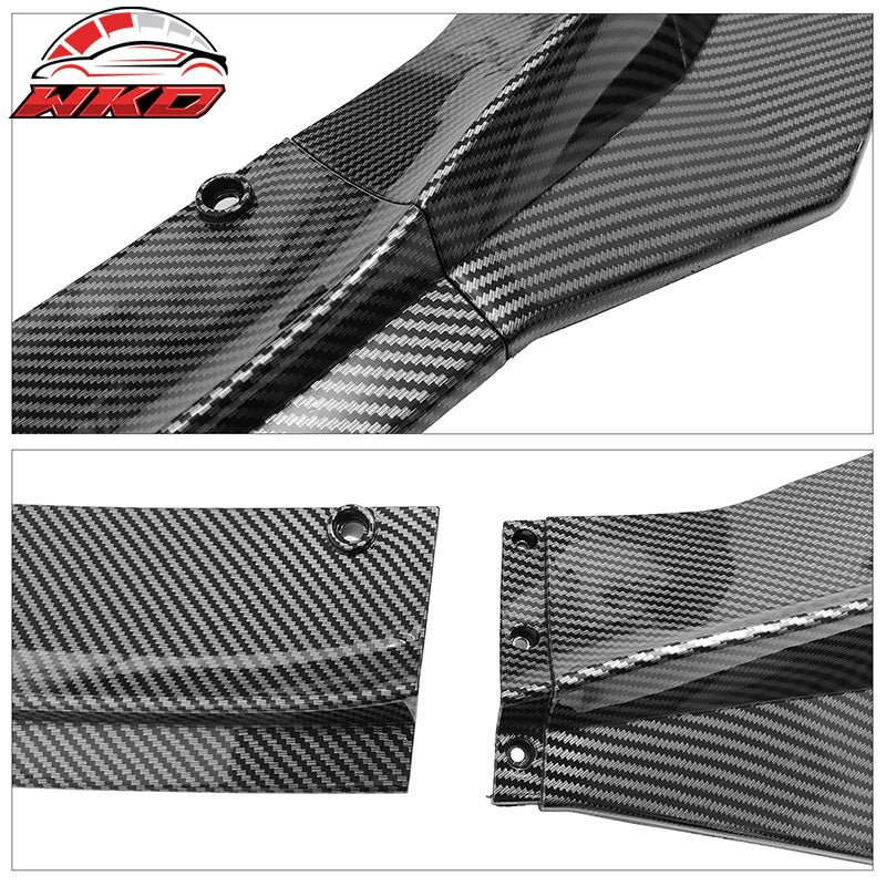 Fits 21-27 BMW G22 G23 4-Series M440i M Sport Front Lip Carbon Fiber Print - PP