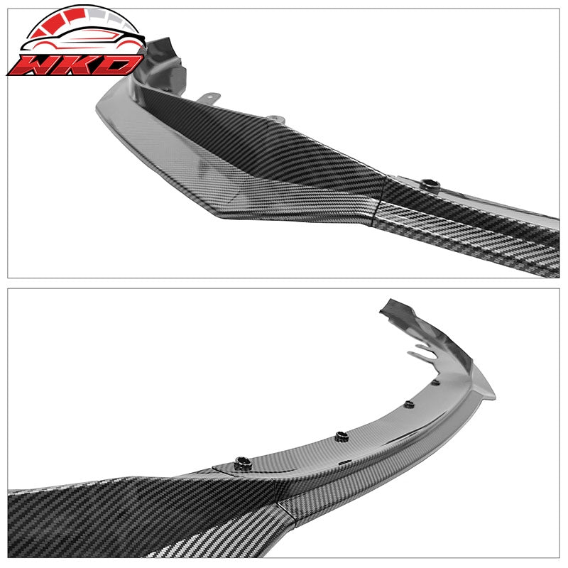 Fits 21-27 BMW G22 G23 4-Series M440i M Sport Front Lip Carbon Fiber Print - PP