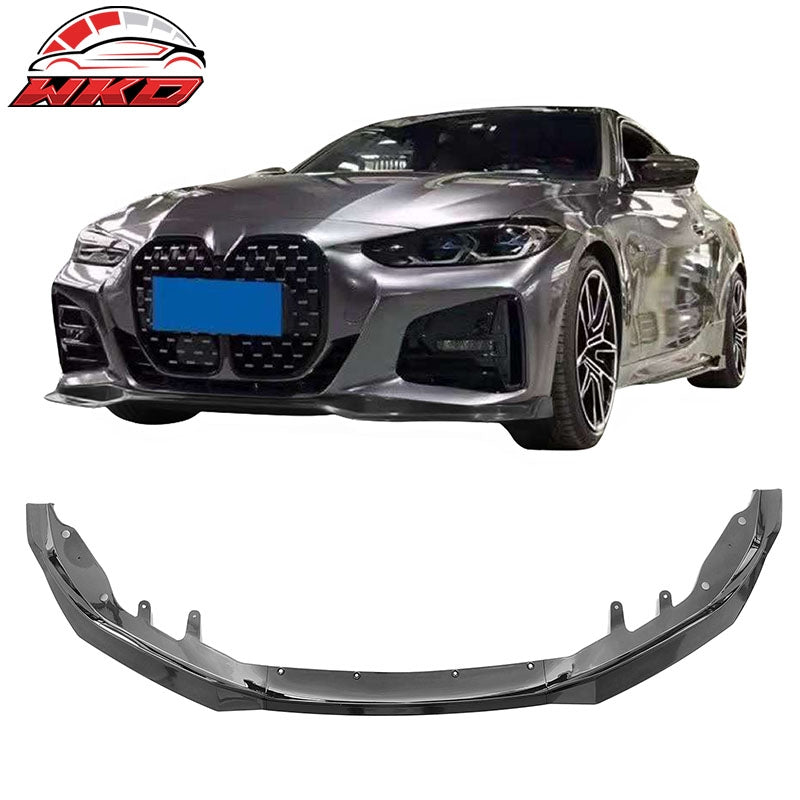 Wholesale 21-27 BMW G22 G23 4-Series M440i M Sport Front Bumper Lip Gloss Black - PP