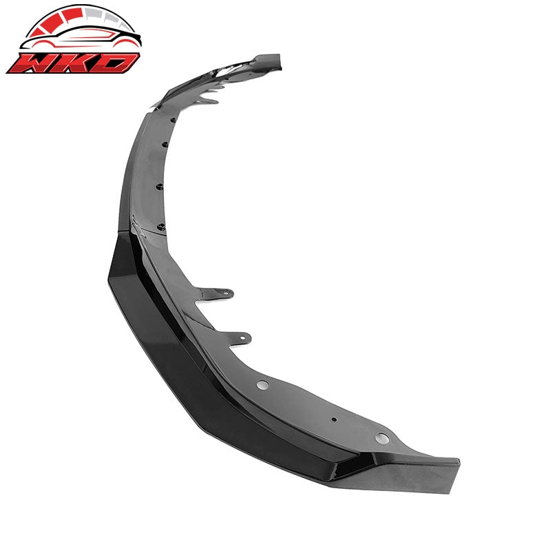 Fits 21-27 BMW G22 G23 4-Series M440i M Sport Front Bumper Lip Gloss Black - PP