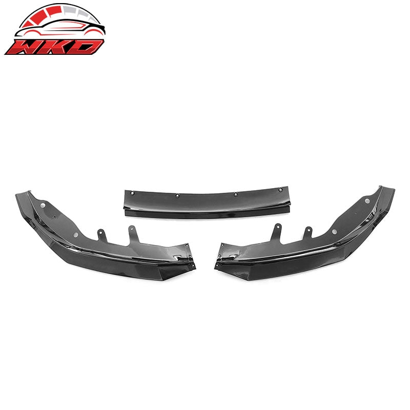 Fits 21-27 BMW G22 G23 4-Series M440i M Sport Front Bumper Lip Gloss Black - PP
