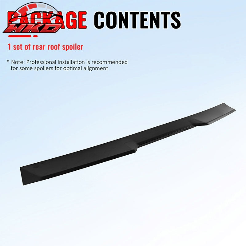 Fits 22-26 BMW G26 4-Series Gran Coupe & i4 V Style Roof Spoiler Primer Black