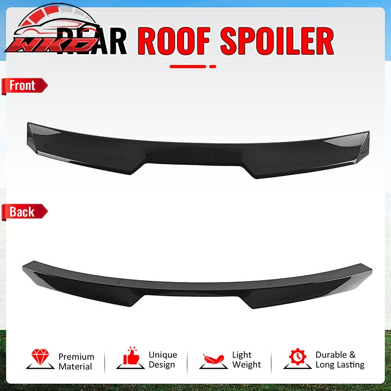 Fits 22-26 BMW G26 4-Series Gran Coupe & i4 V Style Roof Spoiler Gloss Black