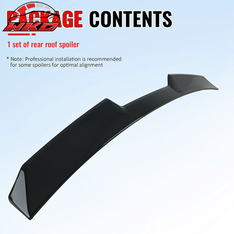 Fits 22-26 BMW G26 4-Series Gran Coupe & i4 V Style Roof Spoiler Gloss Black