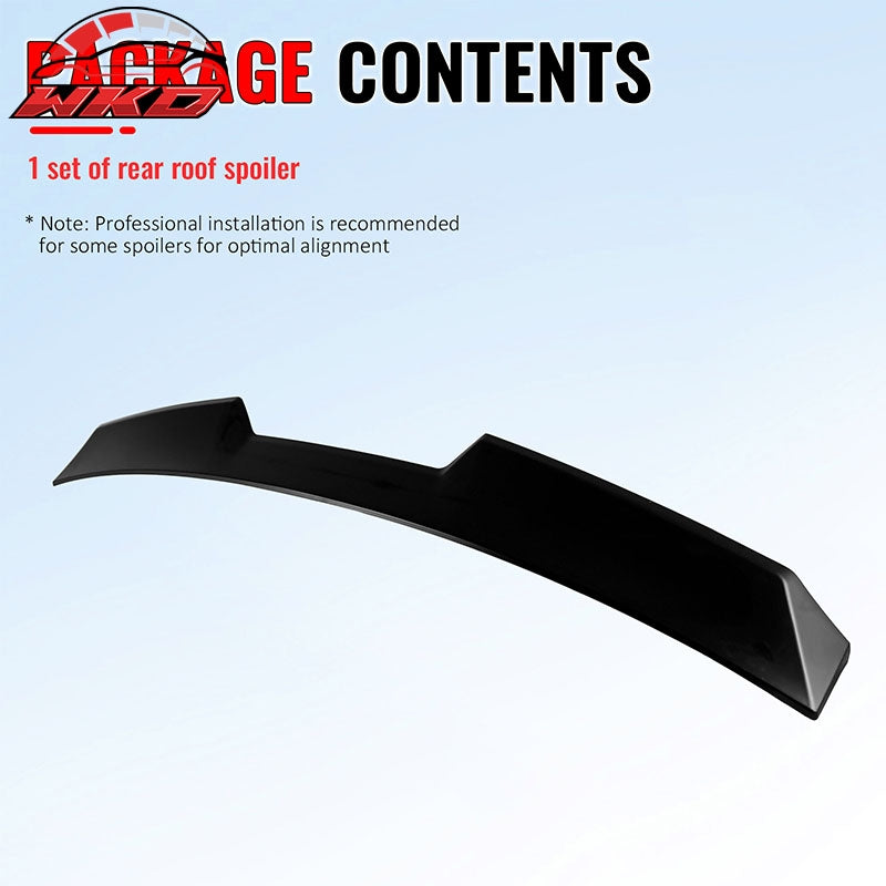 Fits 22-26 BMW G26 4-Series Gran Coupe & i4 V Style Roof Spoiler Matte Black