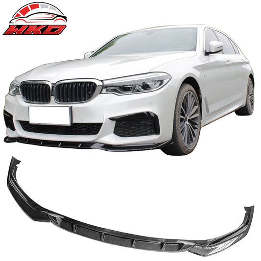 Wholesale For 17-20 BMW G30 530i 540i M Sport GT Style Front Bumper Lip Carbon Fiber Print - Wikond Auto