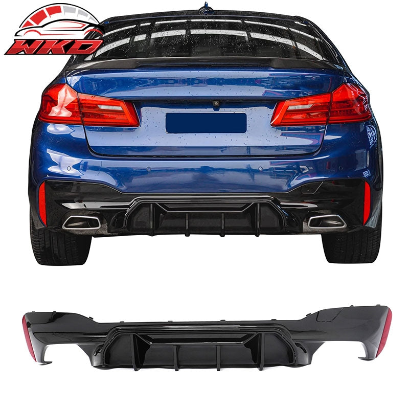 Wholesale 17-23 BMW G30 5 Series M Sport Rear Diffuser M5 M Perfermance Gloss Black
