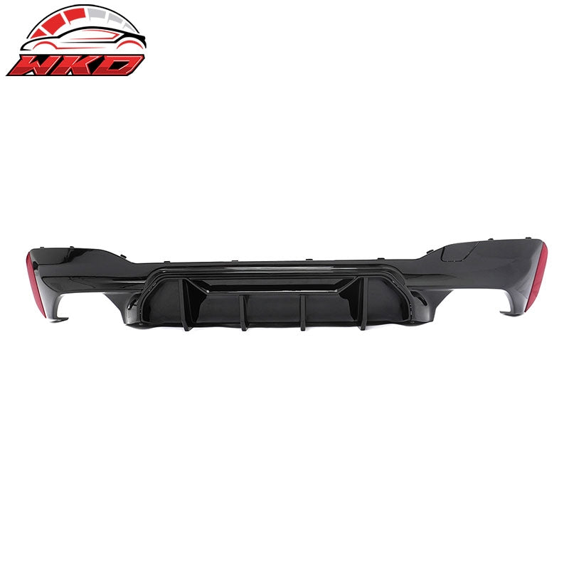 Fits 17-23 BMW G30 5 Series M Sport Rear Diffuser M5 M Perfermance Gloss Black