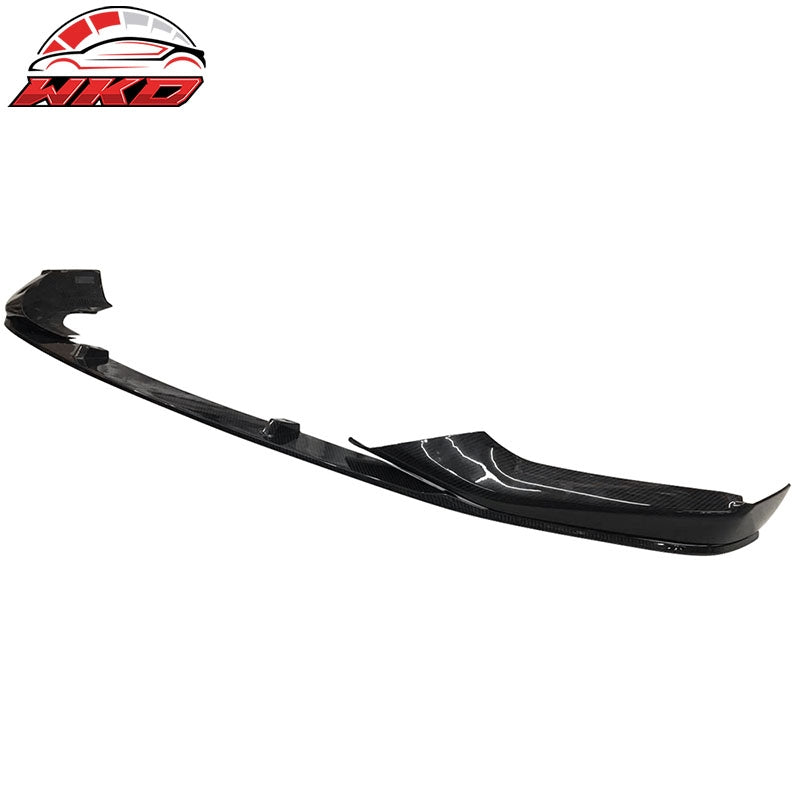 Fits 17-20 BMW G30 5 Series MP Style 3PCS Front Bumper Lip Kit Carbon Fiber CF