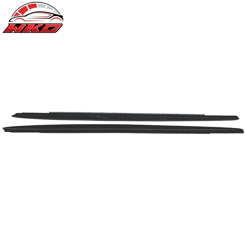 Wholesale 17-23 BMW G30 5 Series MP Style Side Skirts Extension - Matte Carbon Fiber Matte Carbon Fiber - Wikond Auto