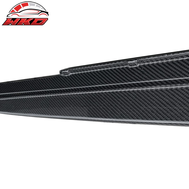 Wholesale 17-23 BMW G30 5 Series MP Style Side Skirts Extension - Matte Carbon Fiber - Wikond Auto