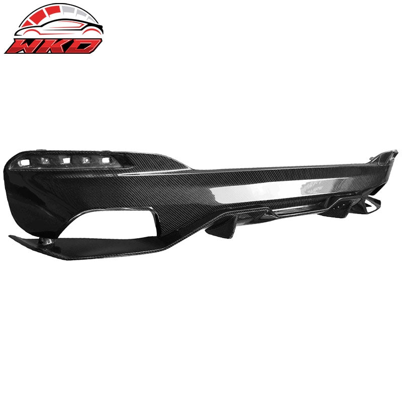 Fits 17-20 BMW G30 5 Series MT MP Style Rear Diffuser - Carbon Fiber