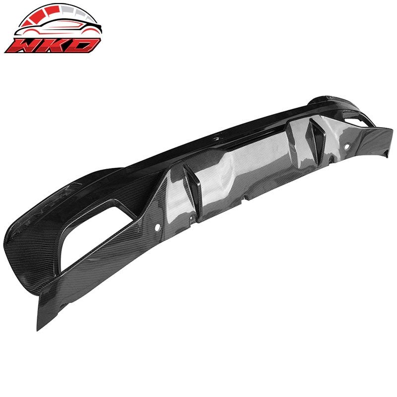 Fits 17-20 BMW G30 5 Series MT MP Style Rear Diffuser - Carbon Fiber