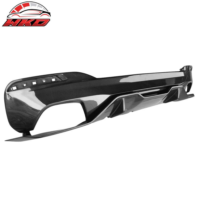 Fits 17-20 BMW G30 5 Series MT MP Style Rear Diffuser - Carbon Fiber