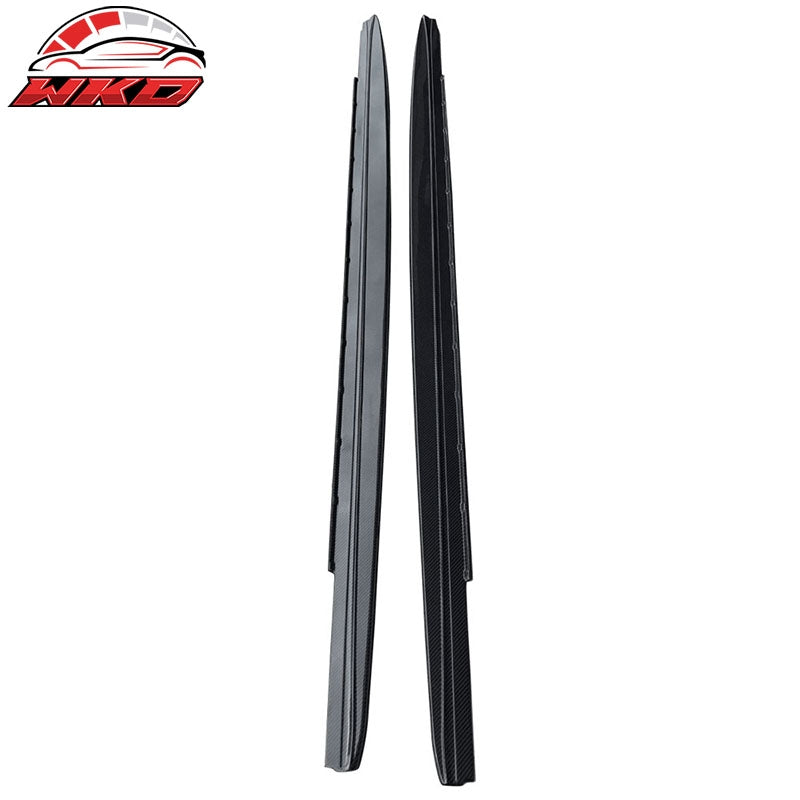 Fits 17-23 BMW G30 5 Series MT MP Style Side Skirts Extension - Carbon Fiber
