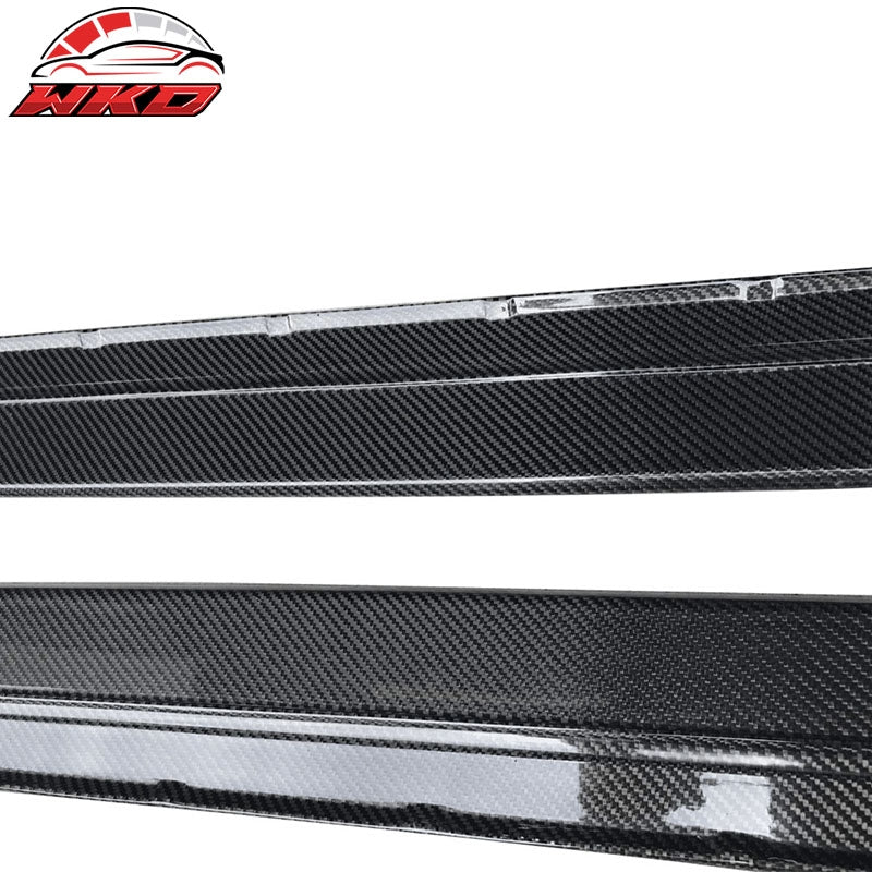Fits 17-23 BMW G30 5 Series MT MP Style Side Skirts Extension - Carbon Fiber