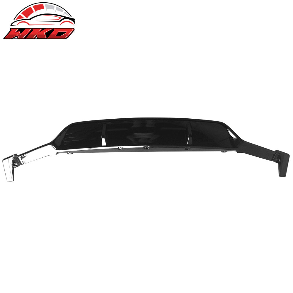 Fits 17-20 BMW G30 5 Series 3D Style Rear Bumper Lip Diffuser Gloss Black