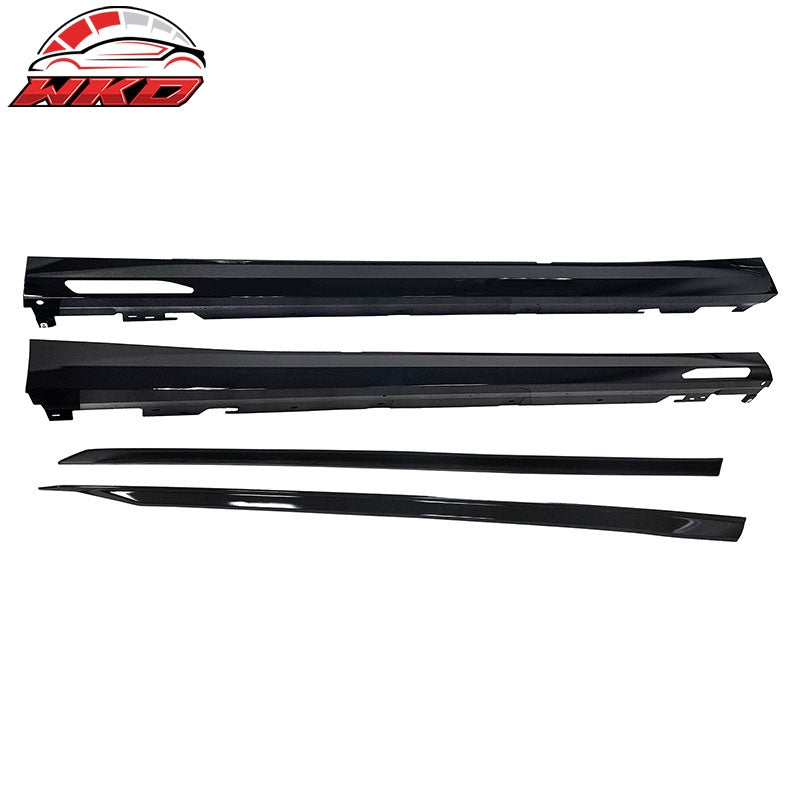 Fits 24-26 BMW G60 5-Series Sedan Front Bumper Lip + Rear Diffuser + Side Skirts
