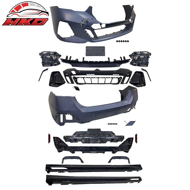 Wholesale 24-26 BMW G60 M Sport Style Front Rear Bumper Conversion + MP Rocker Panel - Wikond Auto
