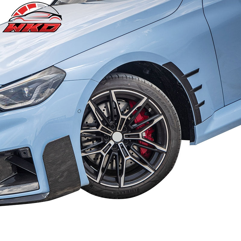 For 23-26 BMW G87 M2 Front Side Fender Spat M Performance Style Carbon Fiber Fin