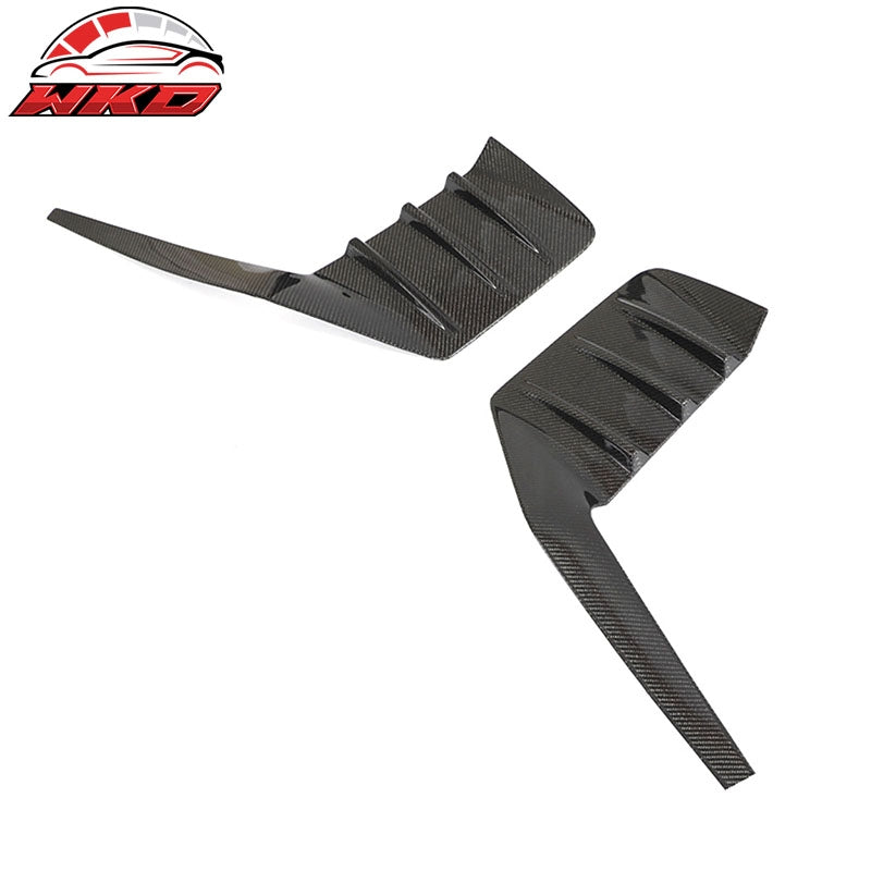 For 23-26 BMW G87 M2 Rear Bumper Side Fins M Performance Style Carbon Fiber Vent